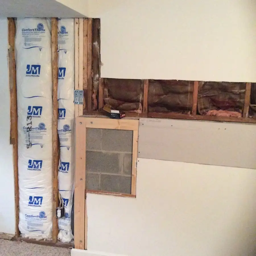 Wall insulation replacement during Odor Removal & Deodorization in Framingham